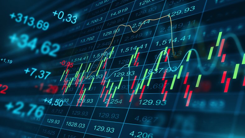 An image depicting stock charts.